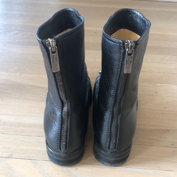 Jimmy choo Crystal encrusted toe combat boots 7:5 - Picture 2 of 7